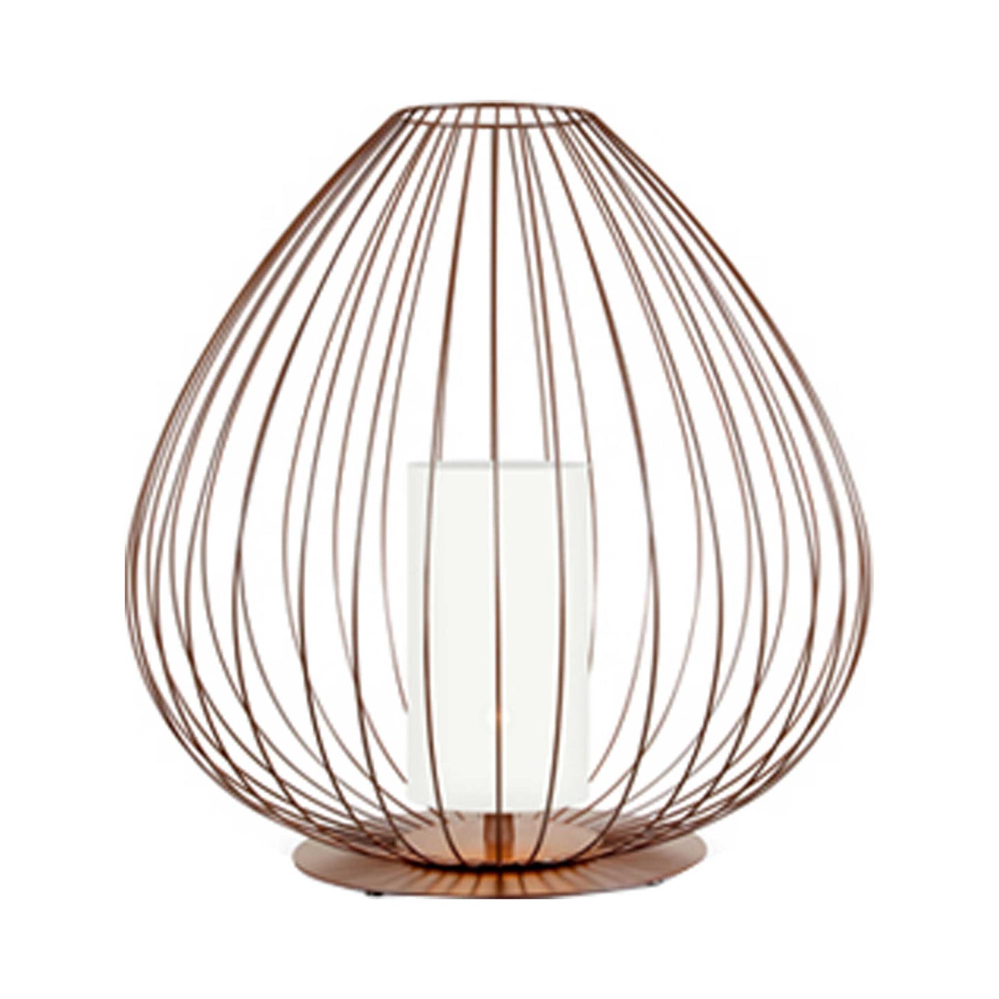 Cell Outdoor LED Table Lamp in Glossy Bronze.