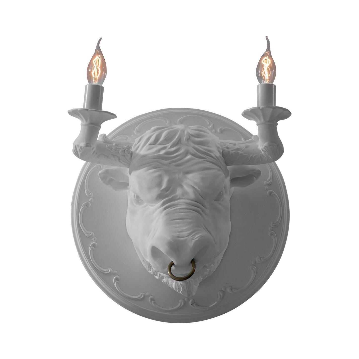 Corrado LED Wall Light in White.