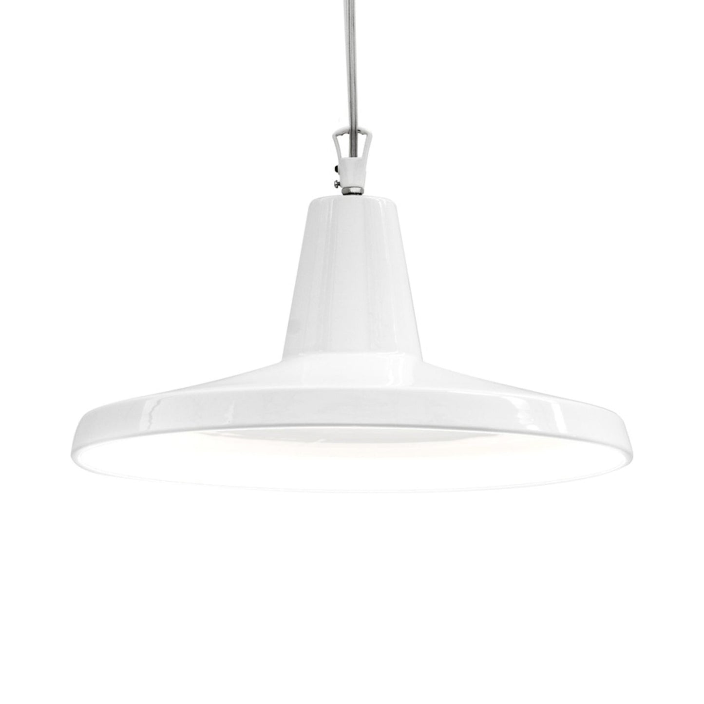 Gangster LED Pendant Light in White (19.69-Inch).
