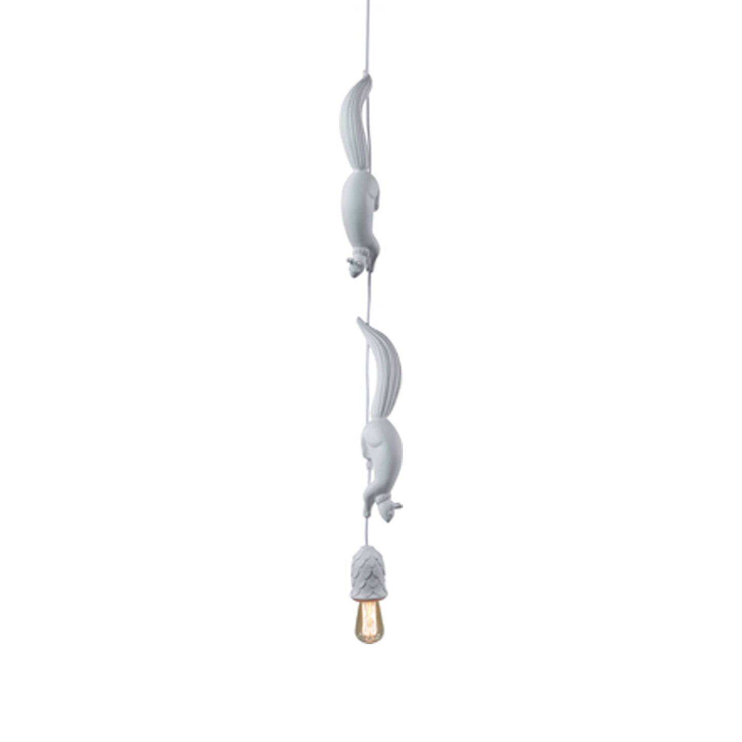 Sherwood LED Pendant Light in White (2-squirrel).