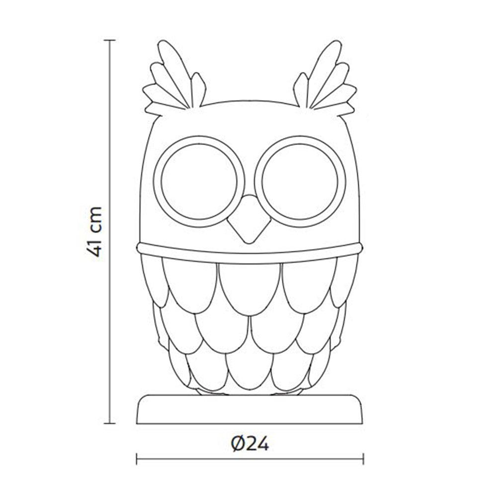 Ti-Vedo LED Table Lamp - line drawing.
