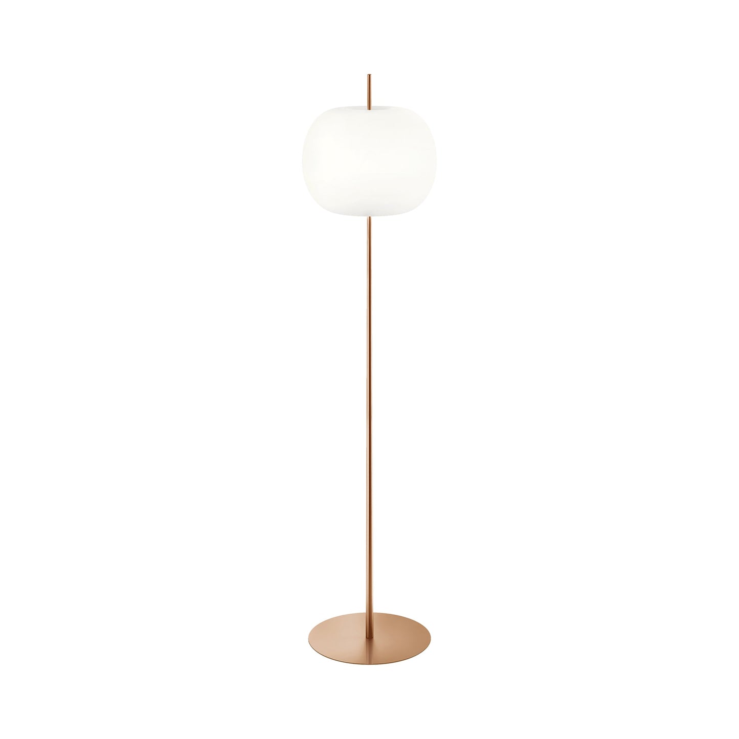Kushi Floor Lamp in Copper.