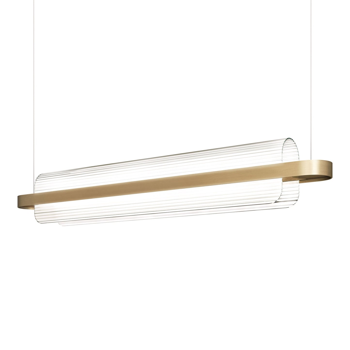 Nami LED Pendant Light in Brass.