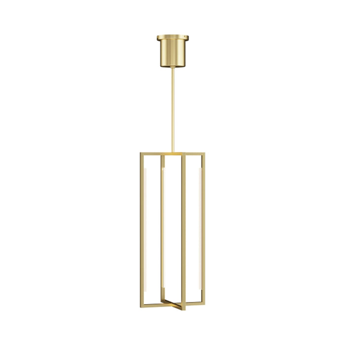 Kenway LED Pendant Light in Natural Brass (Small).