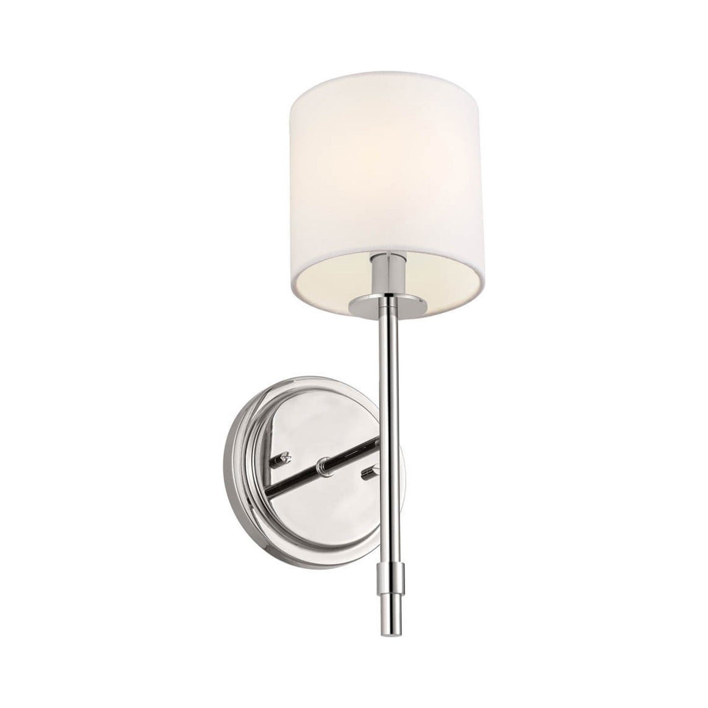 Ali Wall Light in Polished Nickel.