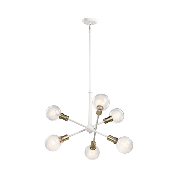 Armstrong Chandelier in White (6-Light).