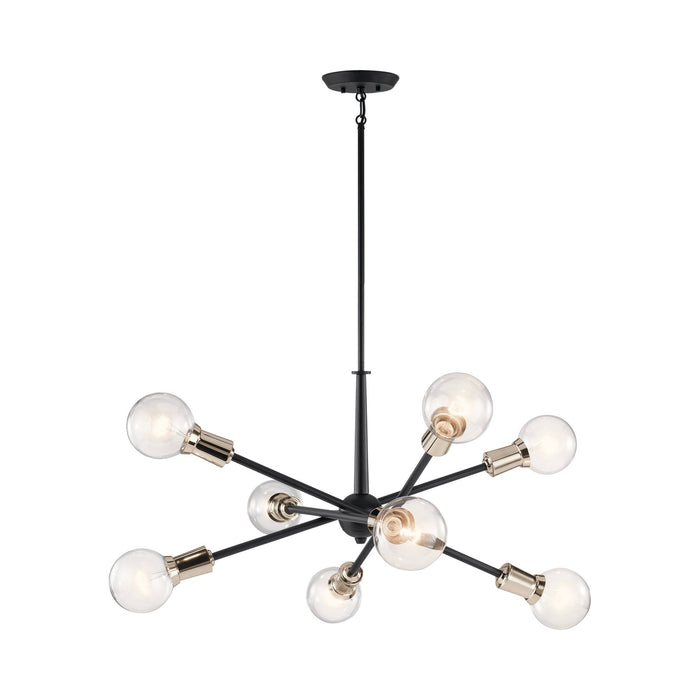 Armstrong Chandelier in Black (8-Light).