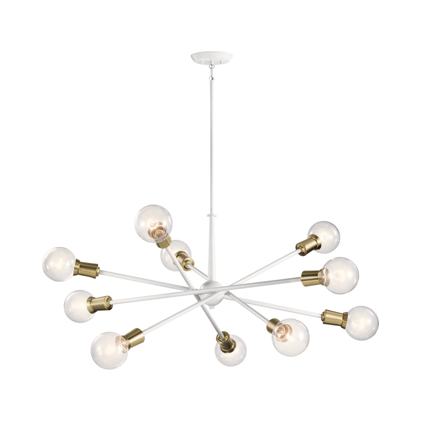 Armstrong Chandelier in White (10-Light).