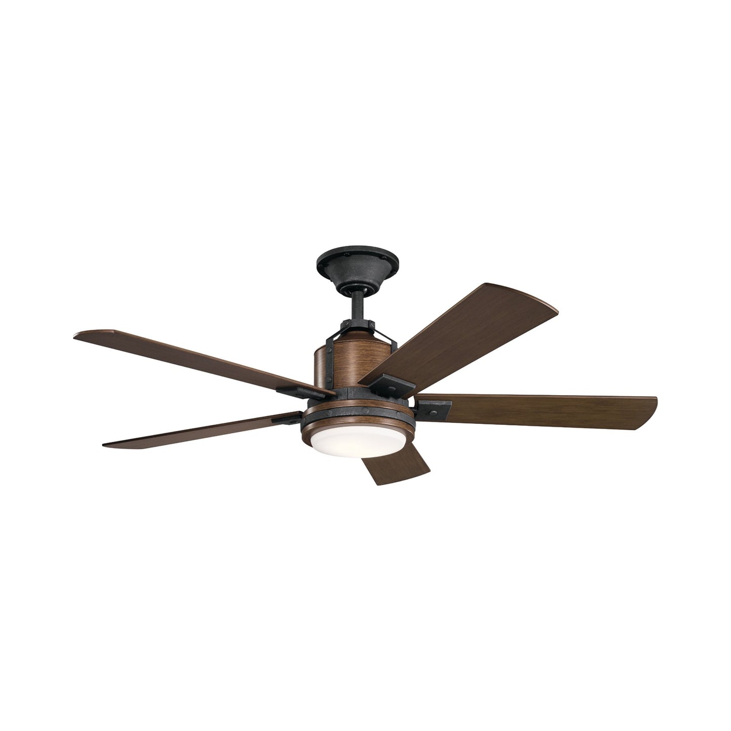 Colerne LED Ceiling Fan in Distressed Black.
