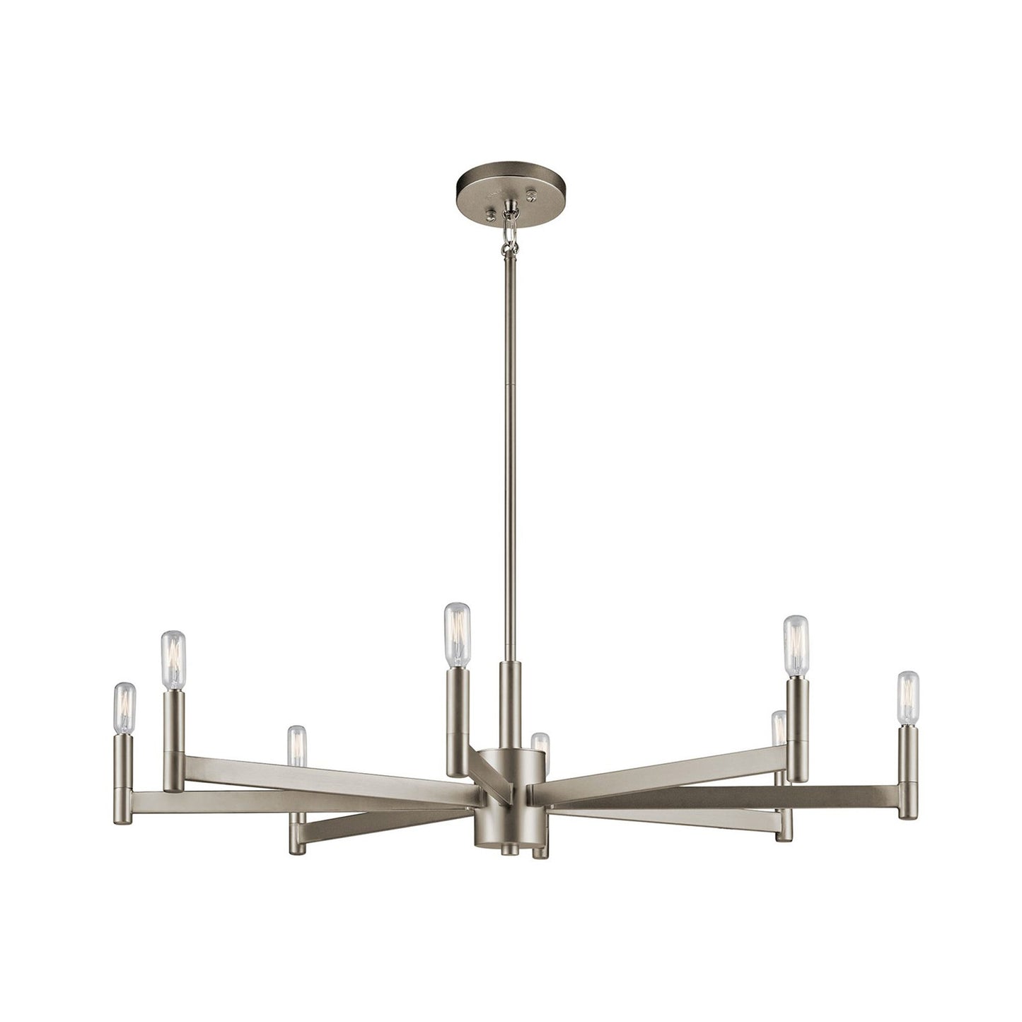 Erzo Chandelier in Satin Nickel (8-Light).