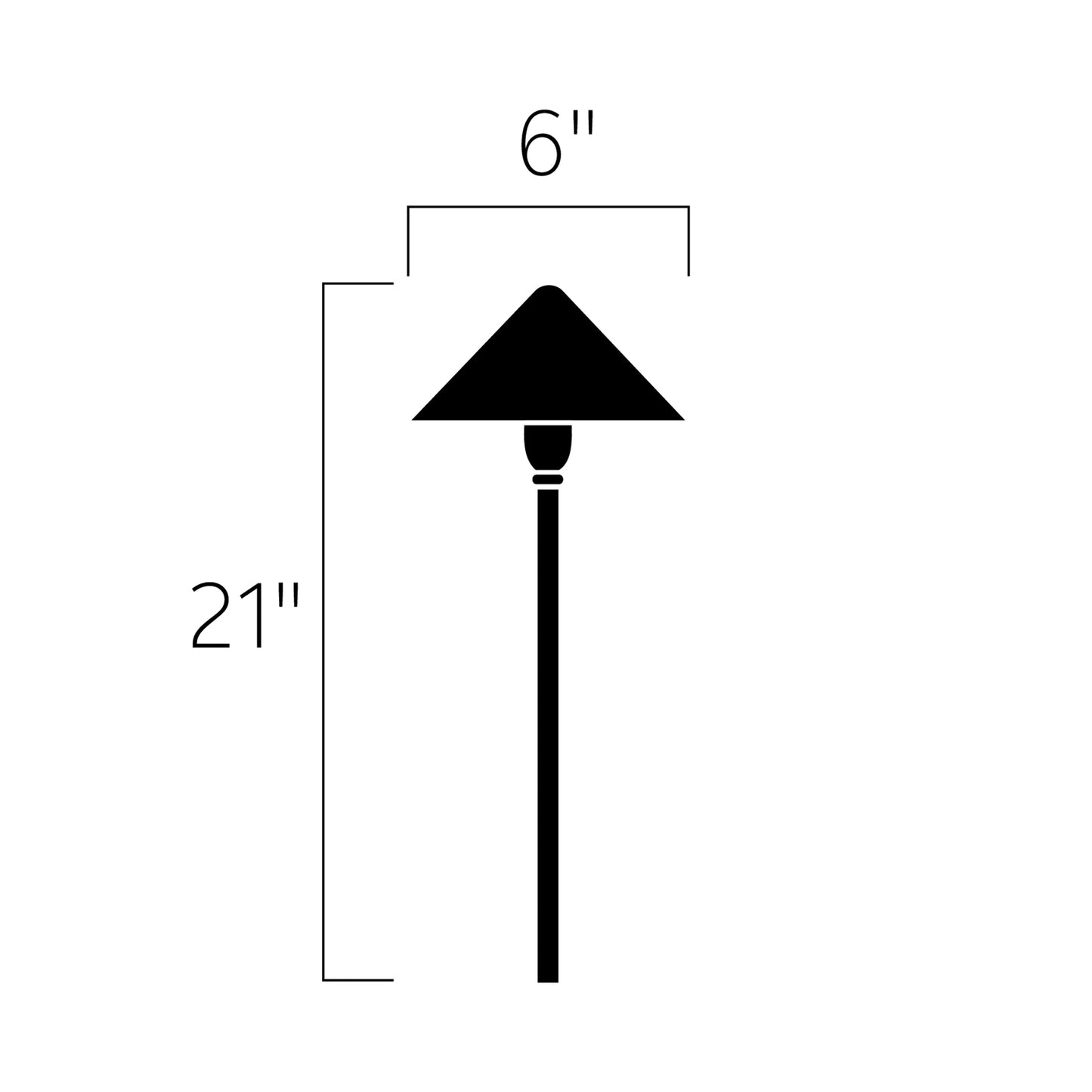 Fundamentals LED Path Light - line drawing.