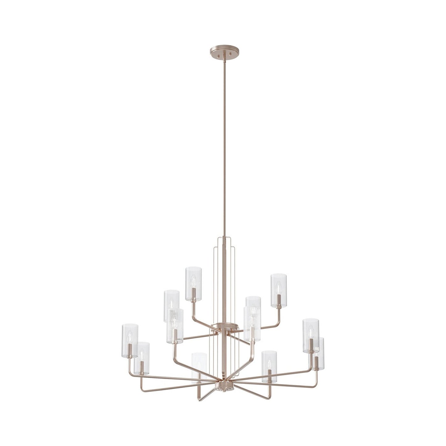 Kimrose Chandelier in Polished Nickel (Large).