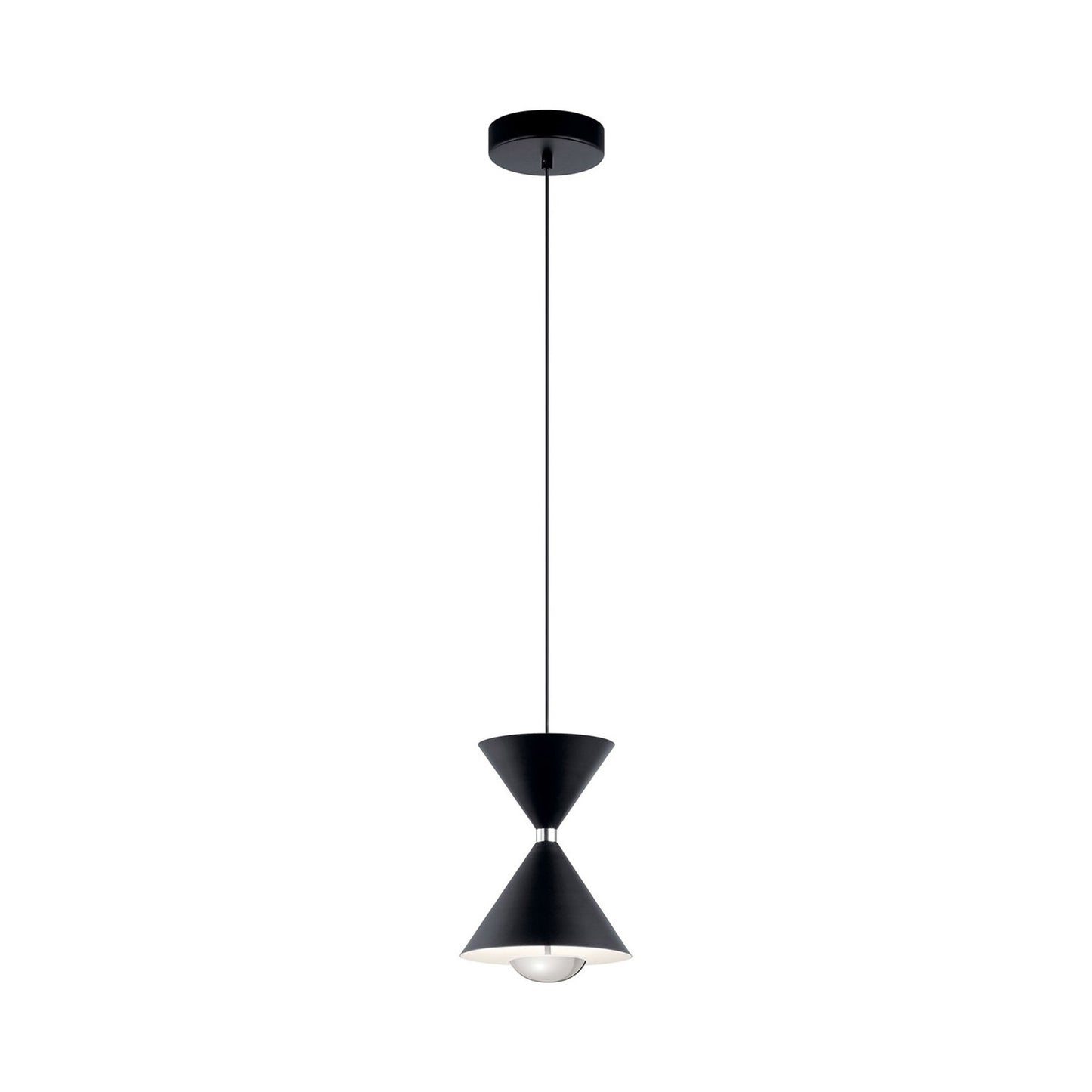 Kordan LED Mini Pendant Light in Matte Black (Large).