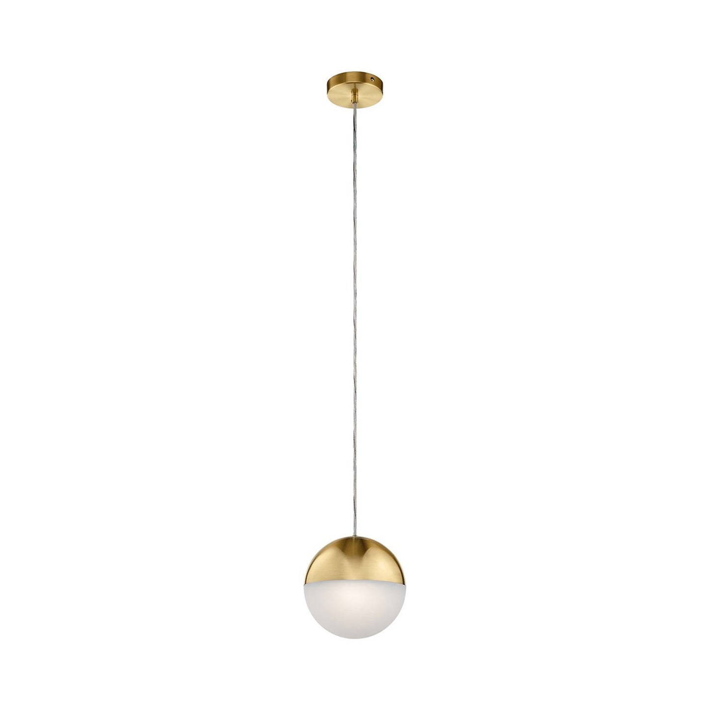Moonlit LED Pendant Light in Champagne Gold (Large).