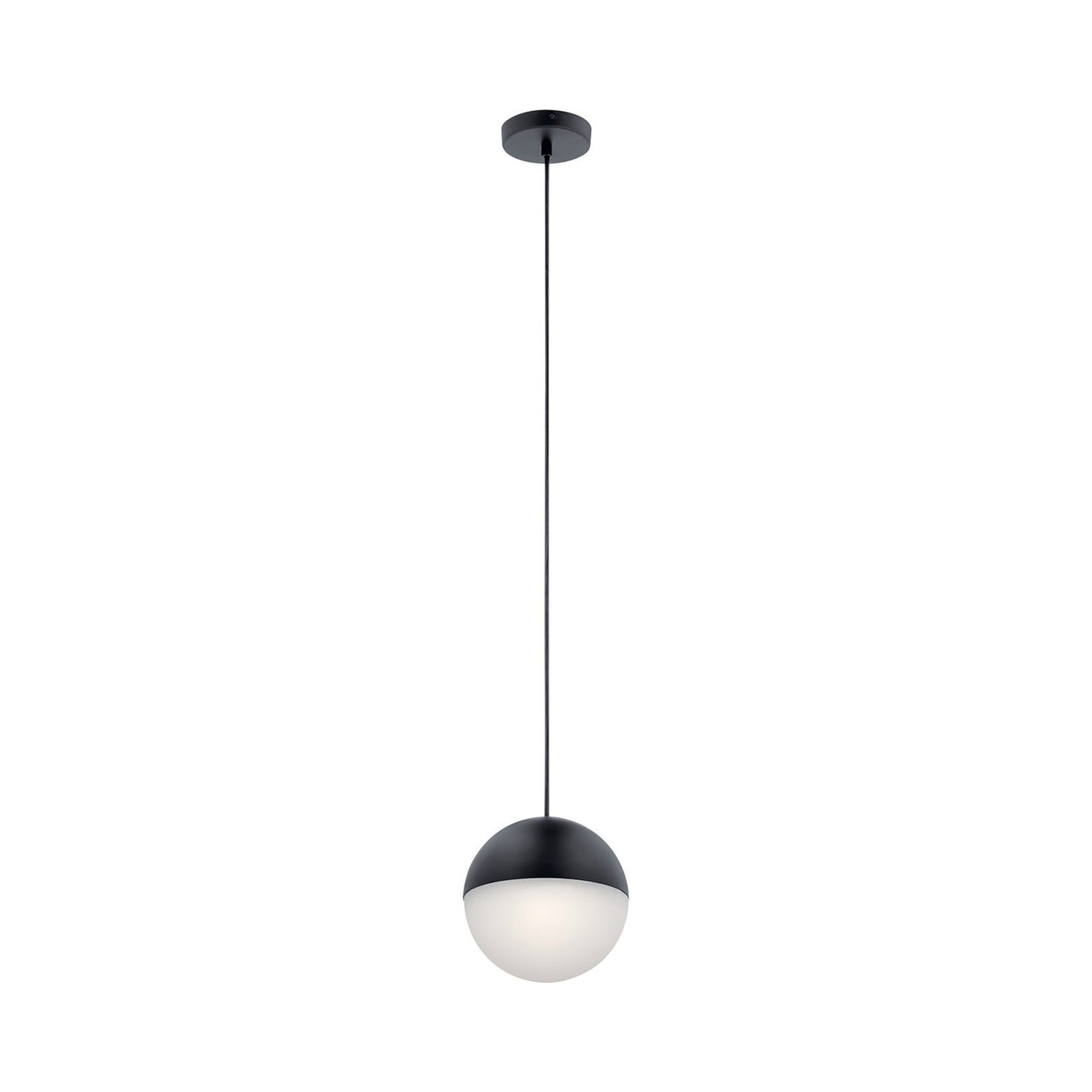 Moonlit LED Pendant Light in Matte Black (Large).
