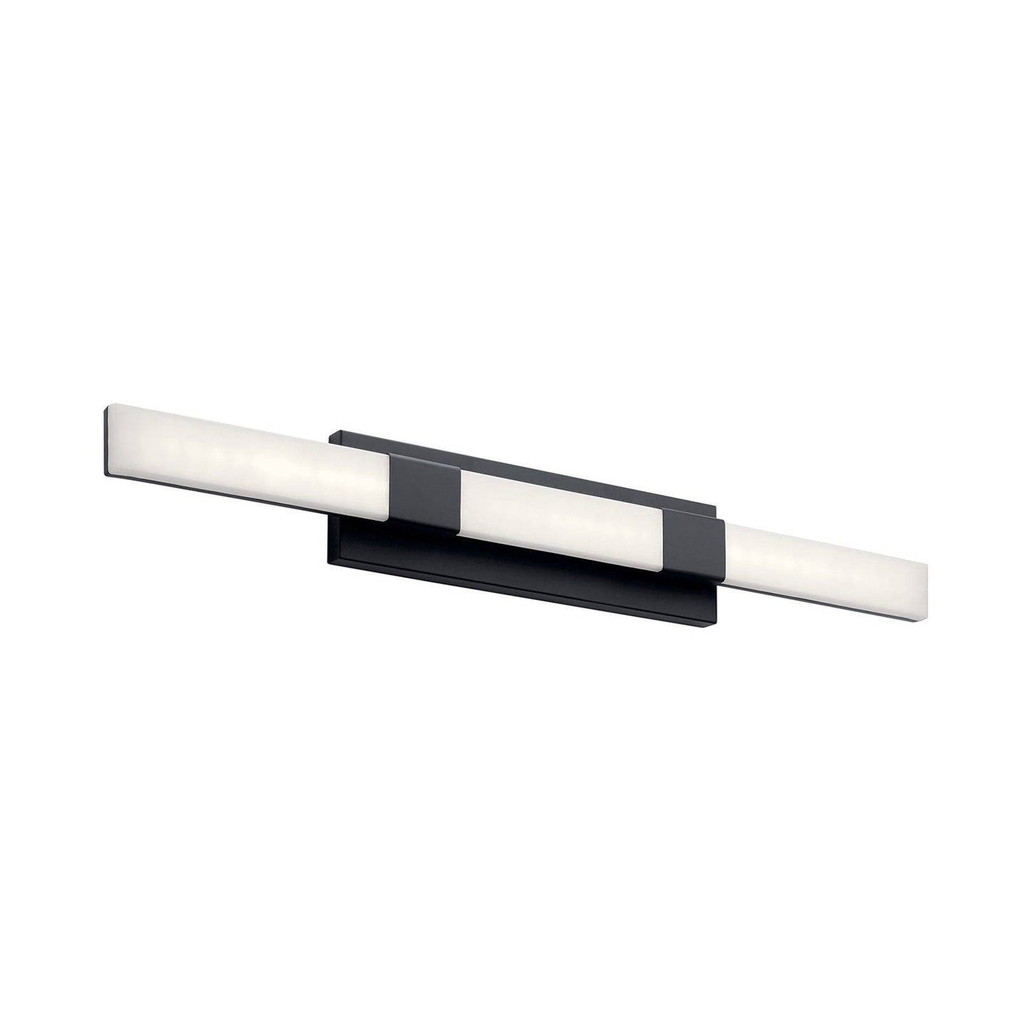 Neltev LED Bath Vanity Wall Light in Matte Black (Large).