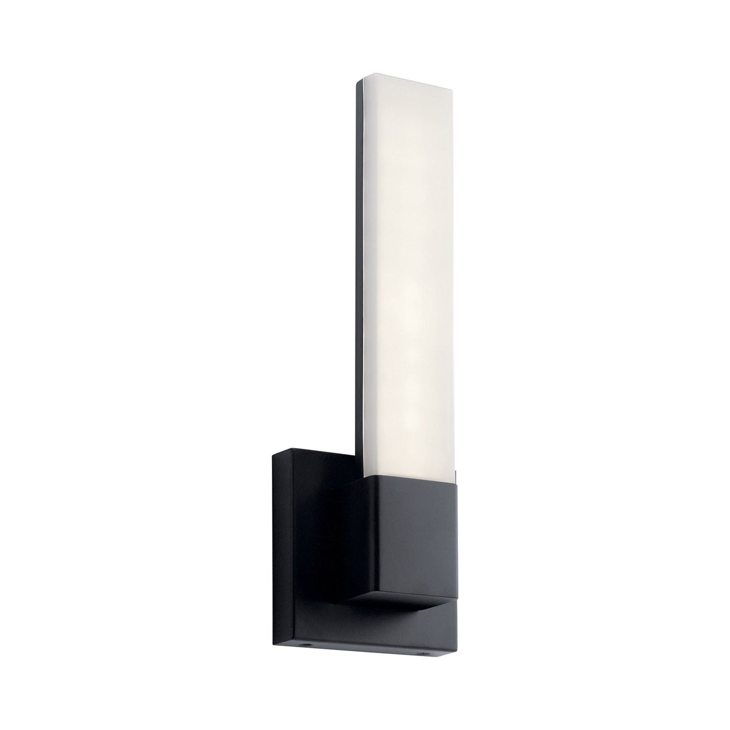 Neltev LED Bath Wall Light in Matte Black.