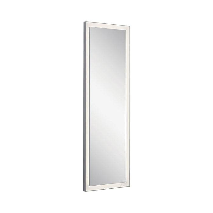Ryame LED Mirror in Rectangular/Matte Silver (Medium).