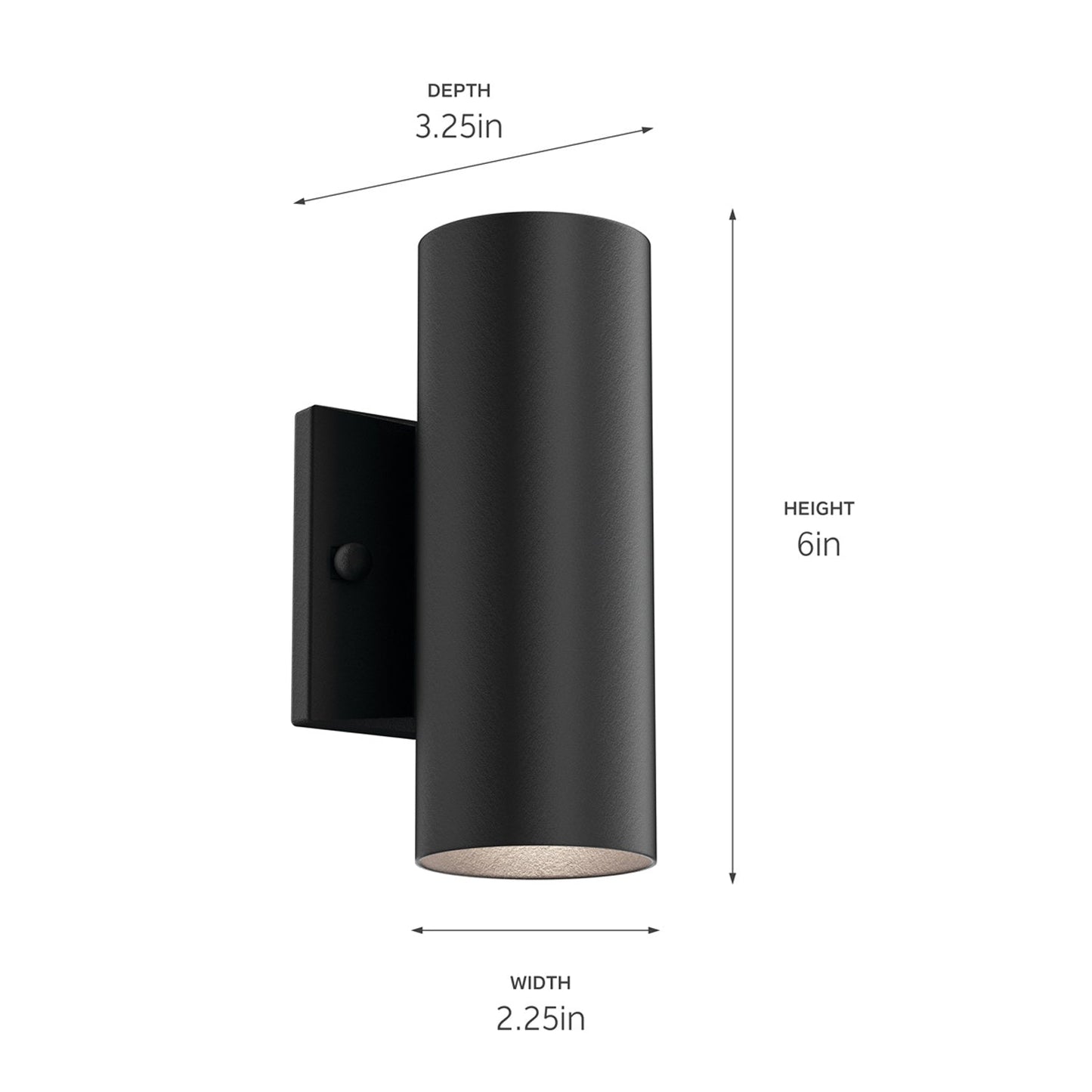 Up & Down Deck Light - line drawing.