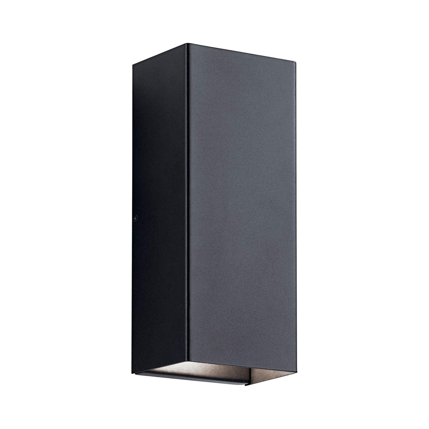Walden Outdoor Led Wall Light in Textured Black (12-Inch).