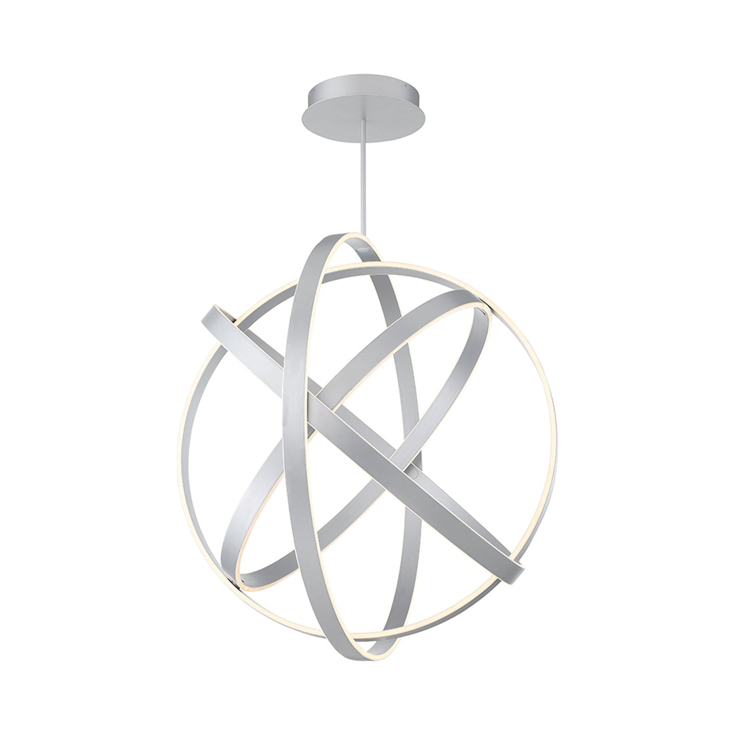 Kinetic LED Pendant Light in Titanium (Large).