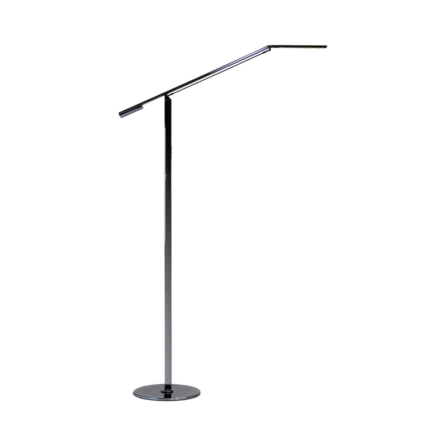 Equo LED Floor Lamp in Chrome.