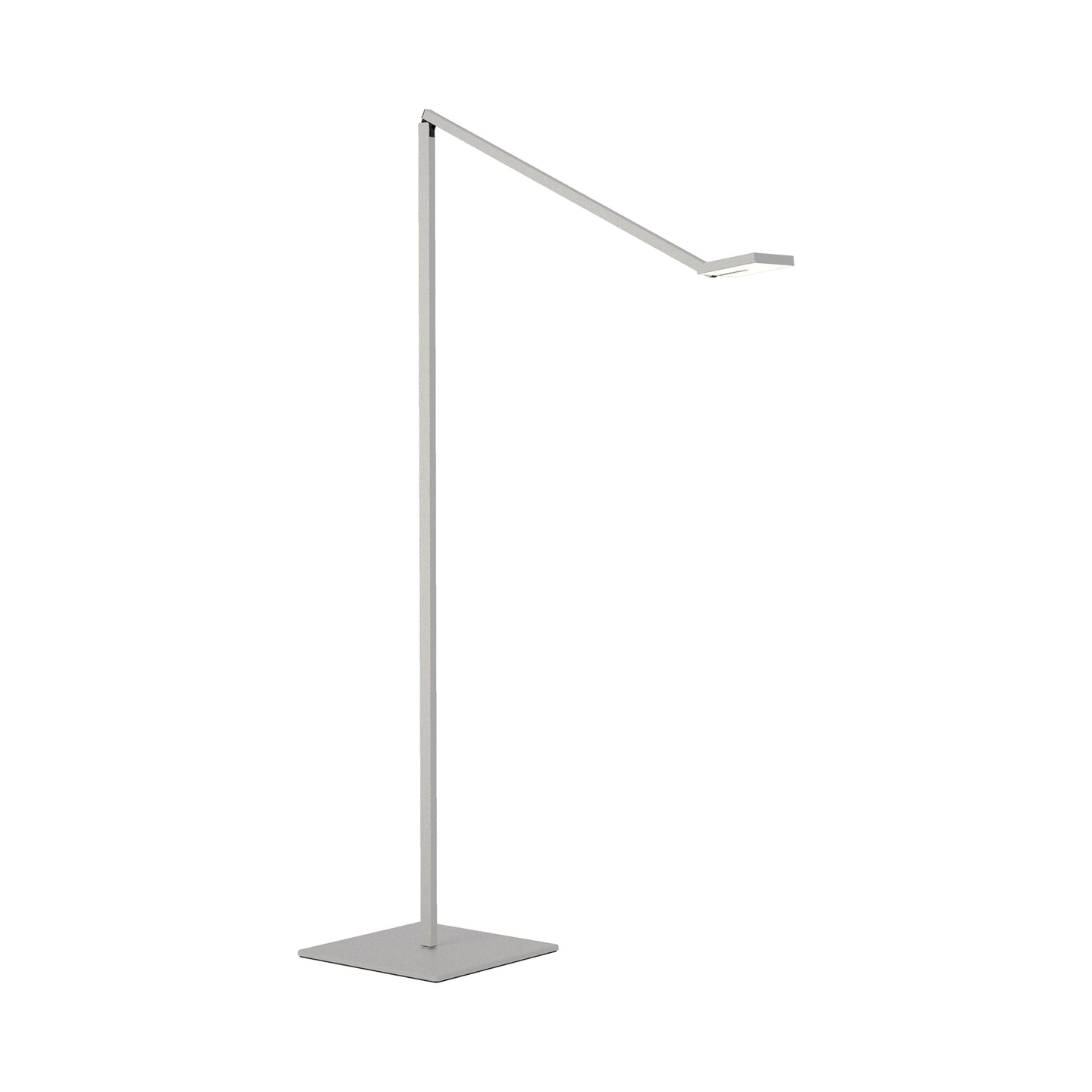 Focaccia LED Floor Lamp in Silver.