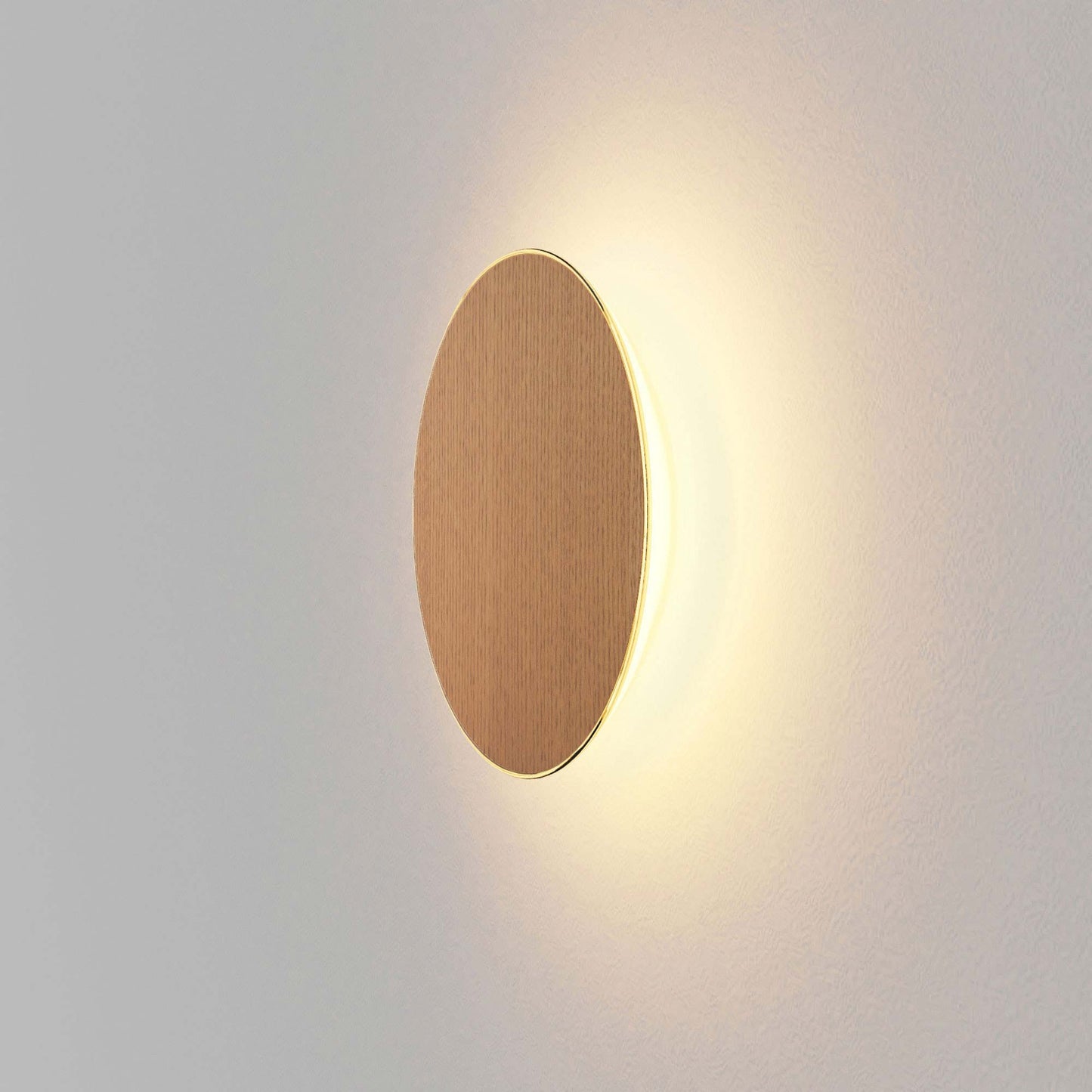Ramen LED Outdoor Wall Light in White Oak (Large).