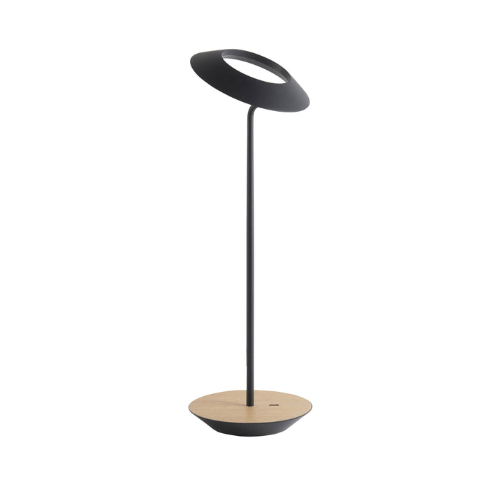 Royyo LED Desk Lamp in Matte Black and White Oak.