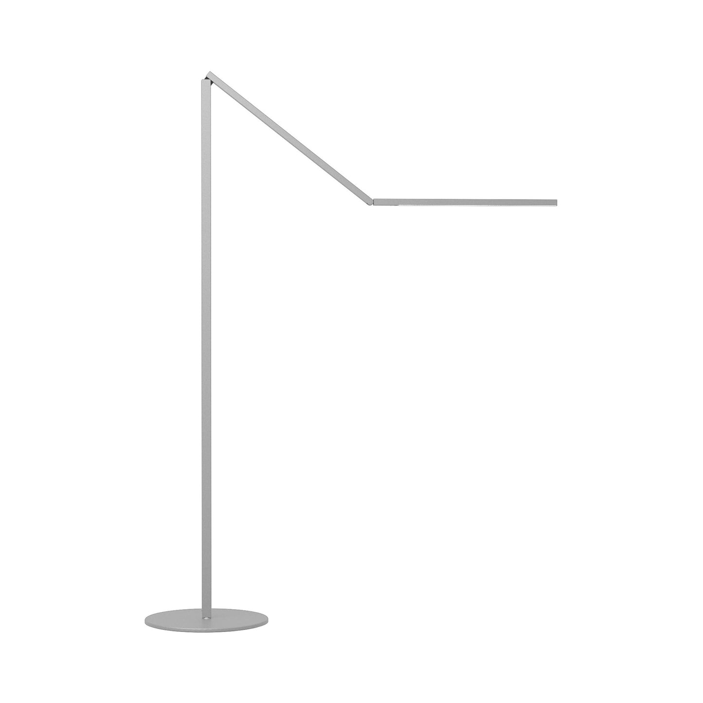 Z-Bar Gen 4 LED Floor Lamp in Silver.