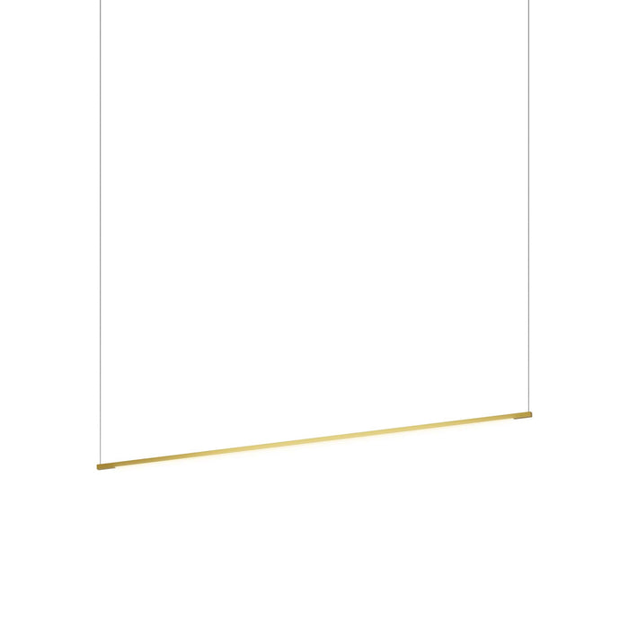 Z-Bar Linear LED Pendant Light in Gold (48-Inch).