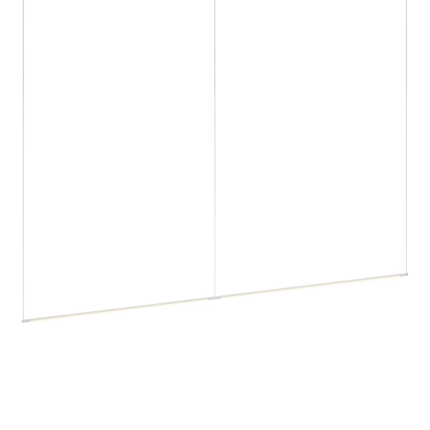 Z-Bar Linear LED Pendant Light in Silver (96-Inch).