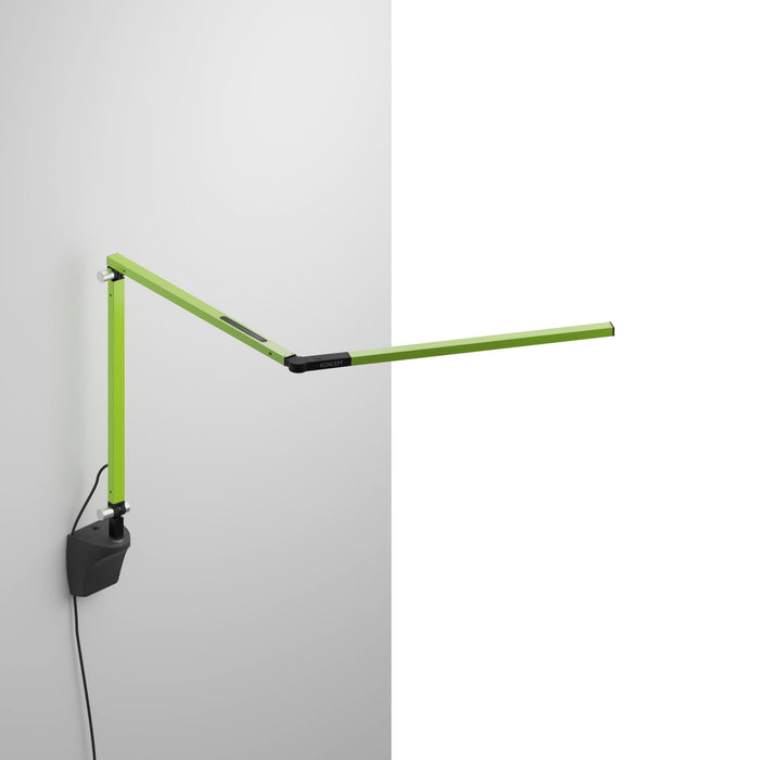 Z-Bar Mini LED Desk Lamp in Green/Wall Mount.