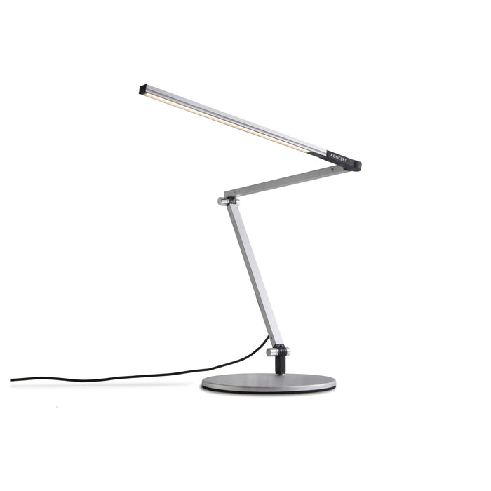 Z-Bar Mini LED Desk Lamp in Silver/Table Base.