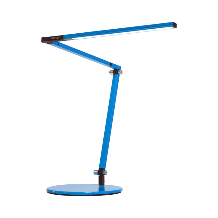 Z-Bar Mini LED Desk Lamp in Blue/Table Base.