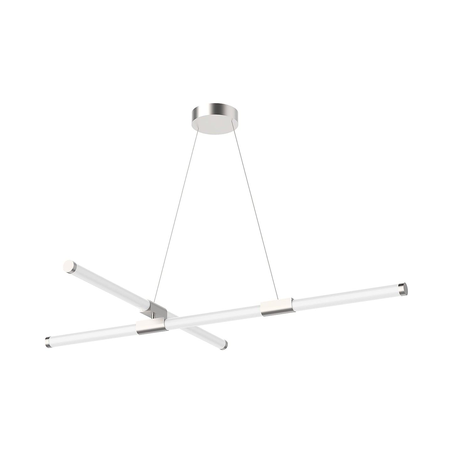 Akari LED Pendant Light in Brushed Nickel (49.5-Inch).
