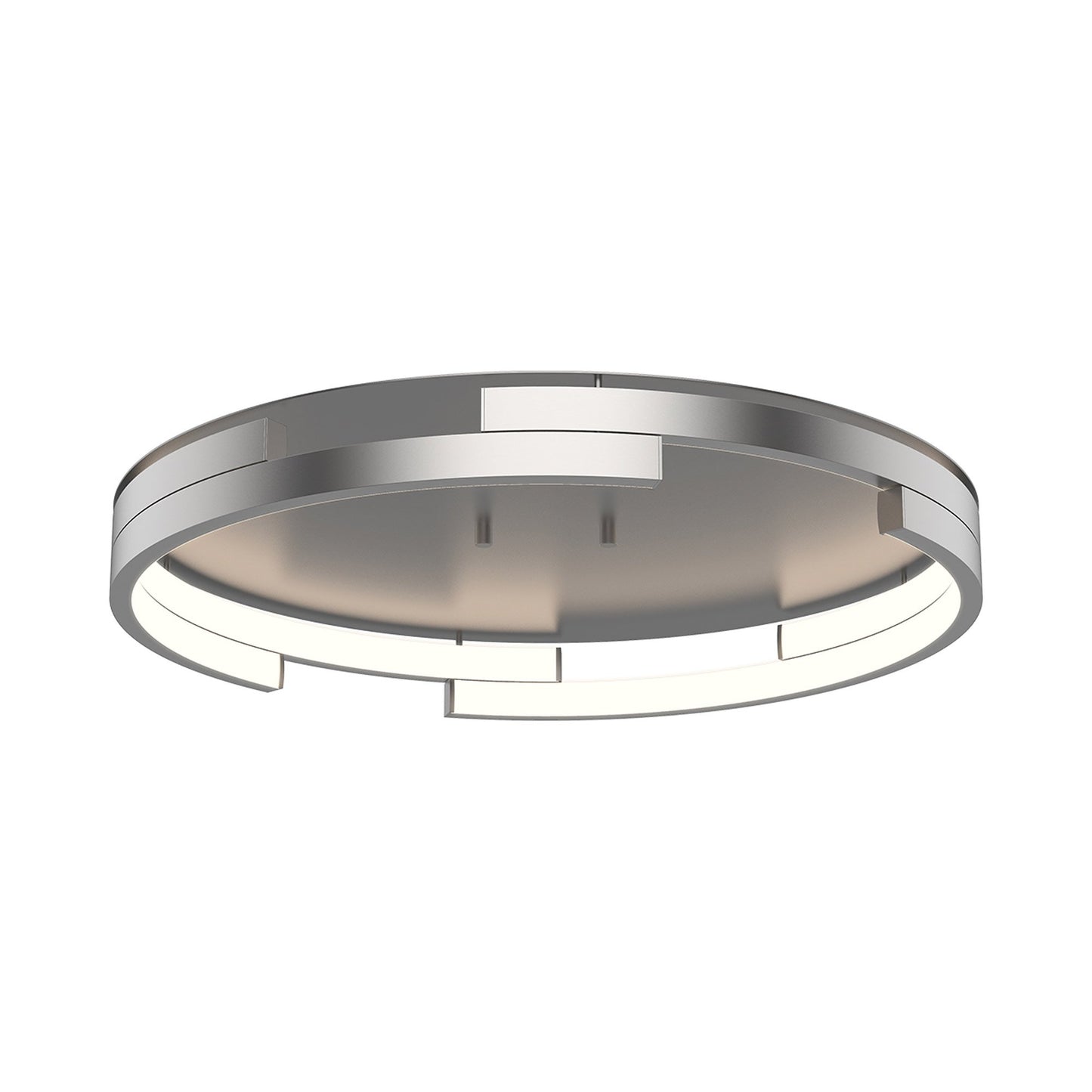 Anello Minor LED Flush Mount Ceiling Light in Brushed Nickel.