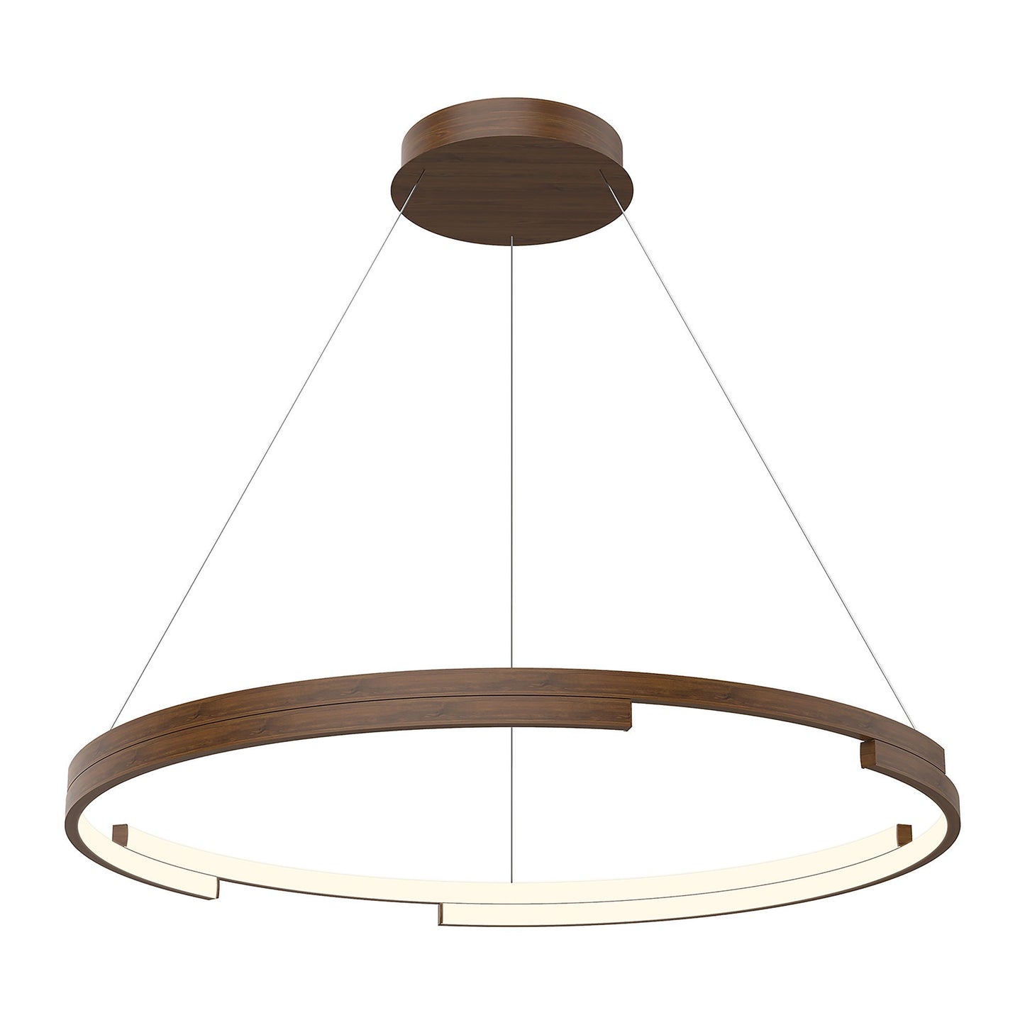 Anello Minor LED Pendant Light in Walnut (Large).