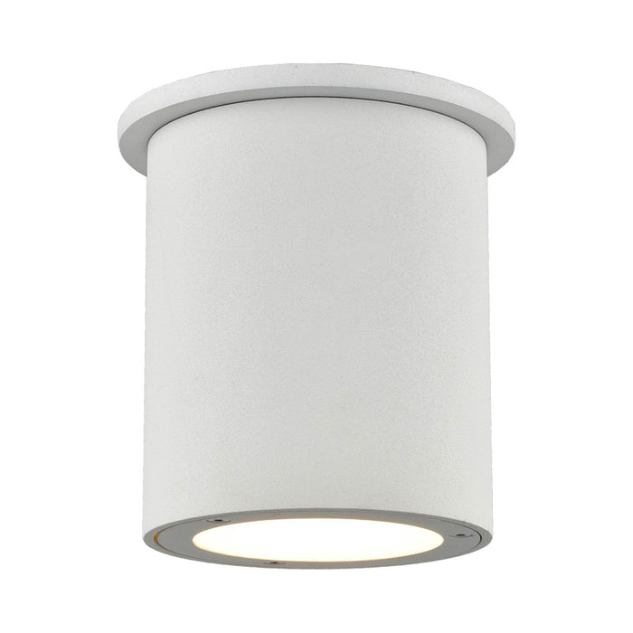 Lamar Outdoor LED Flush Mount Ceiling Light in 4.25-Inch/White.
