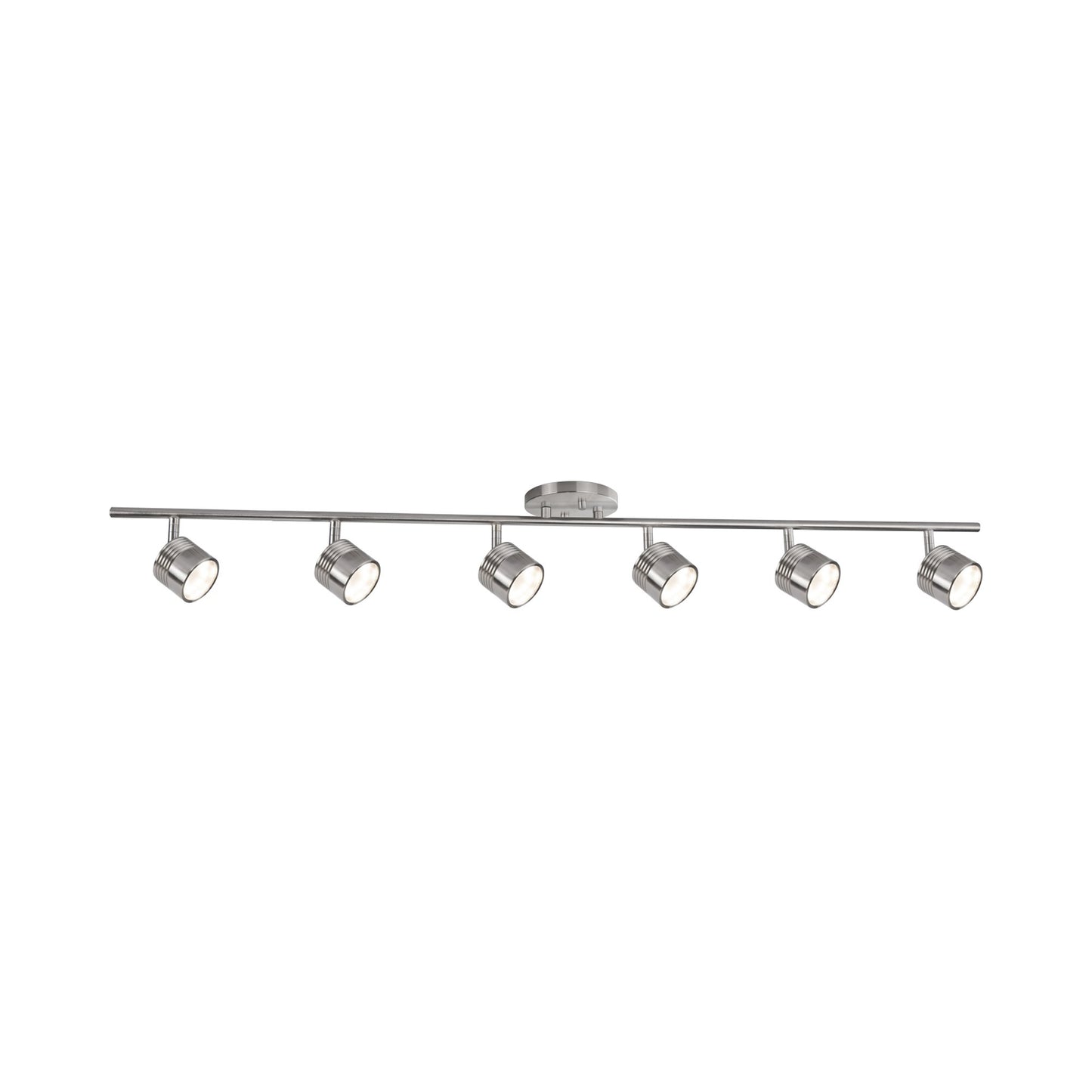 Lyra LED Track Kit in 6-Head/Brushed Nickel.