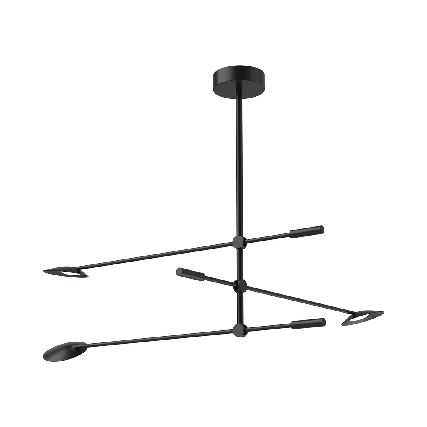 Rotaire LED Chandelier in 3-Tier.