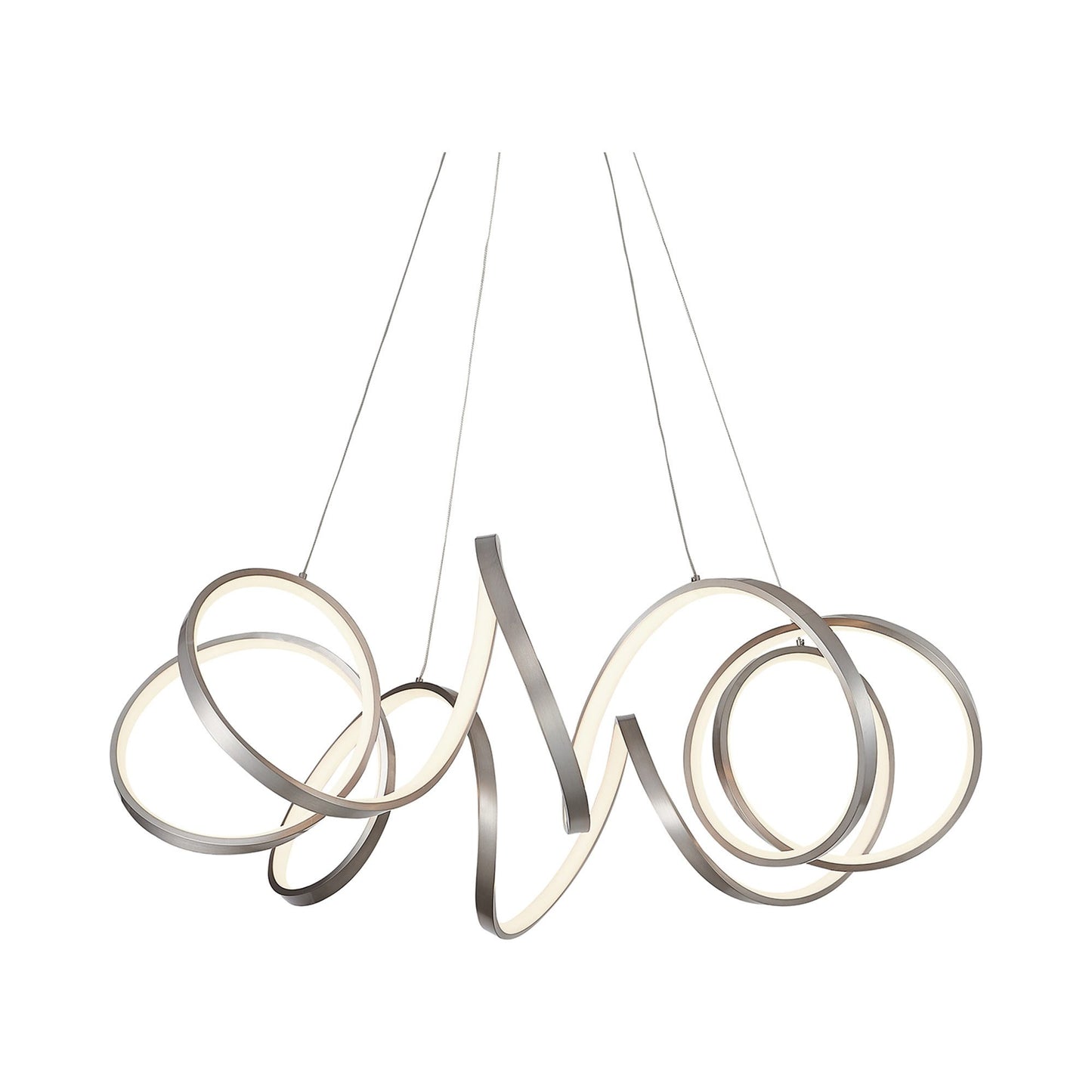 Synergy LED Pendant Light in Antique Silver (Large).