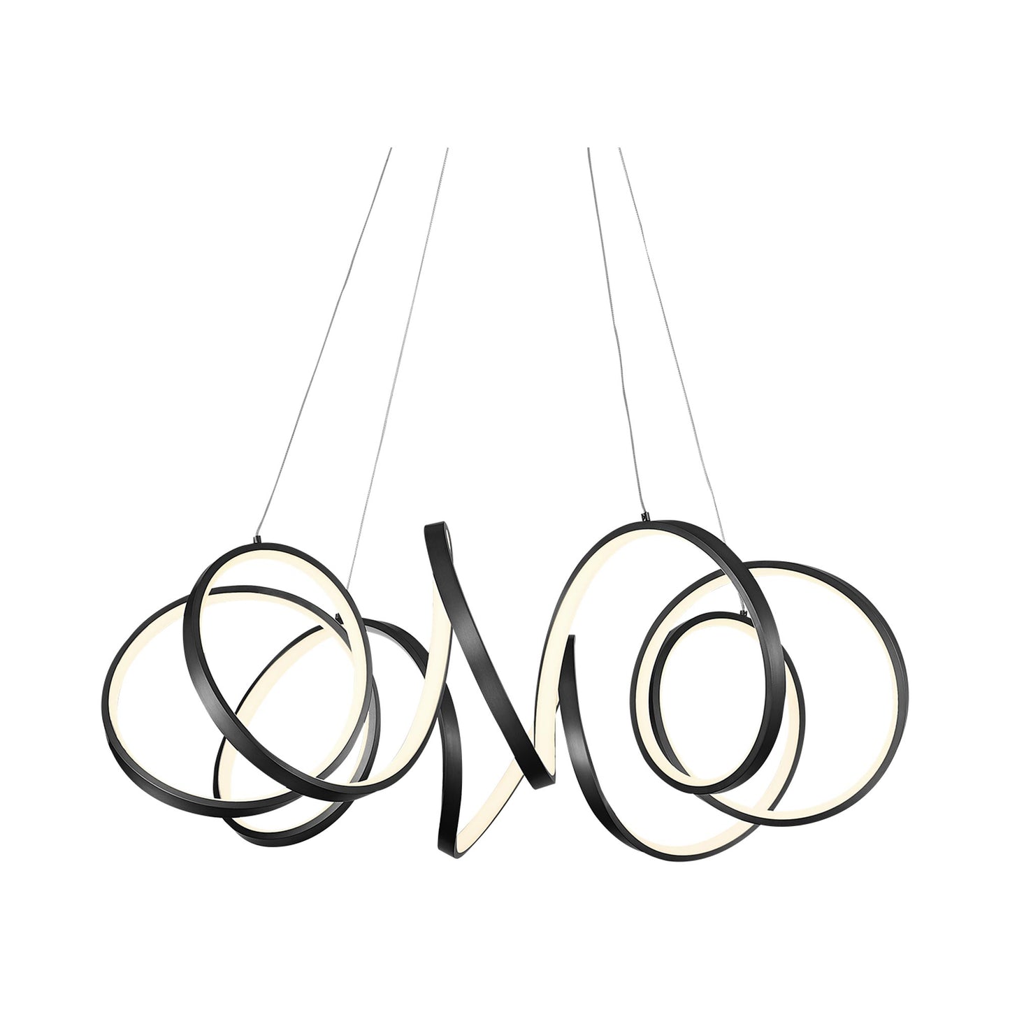 Synergy LED Pendant Light in Black (Large).