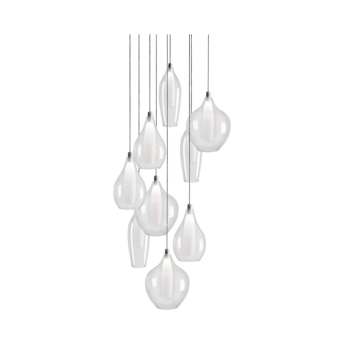 Victoria LED Multi Light Pendant Light in 9-Shade.