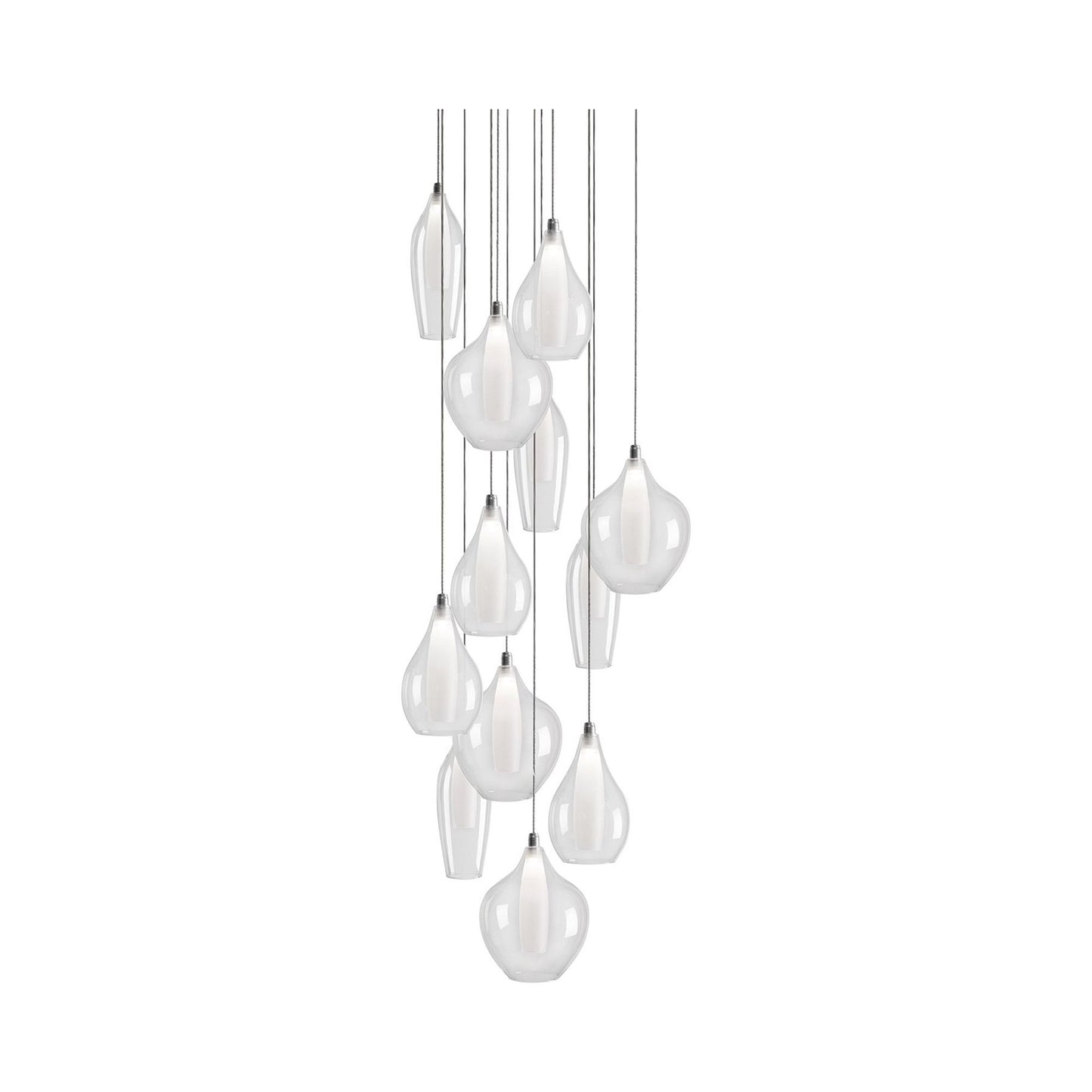 Victoria LED Multi Light Pendant Light in 12-Shade.