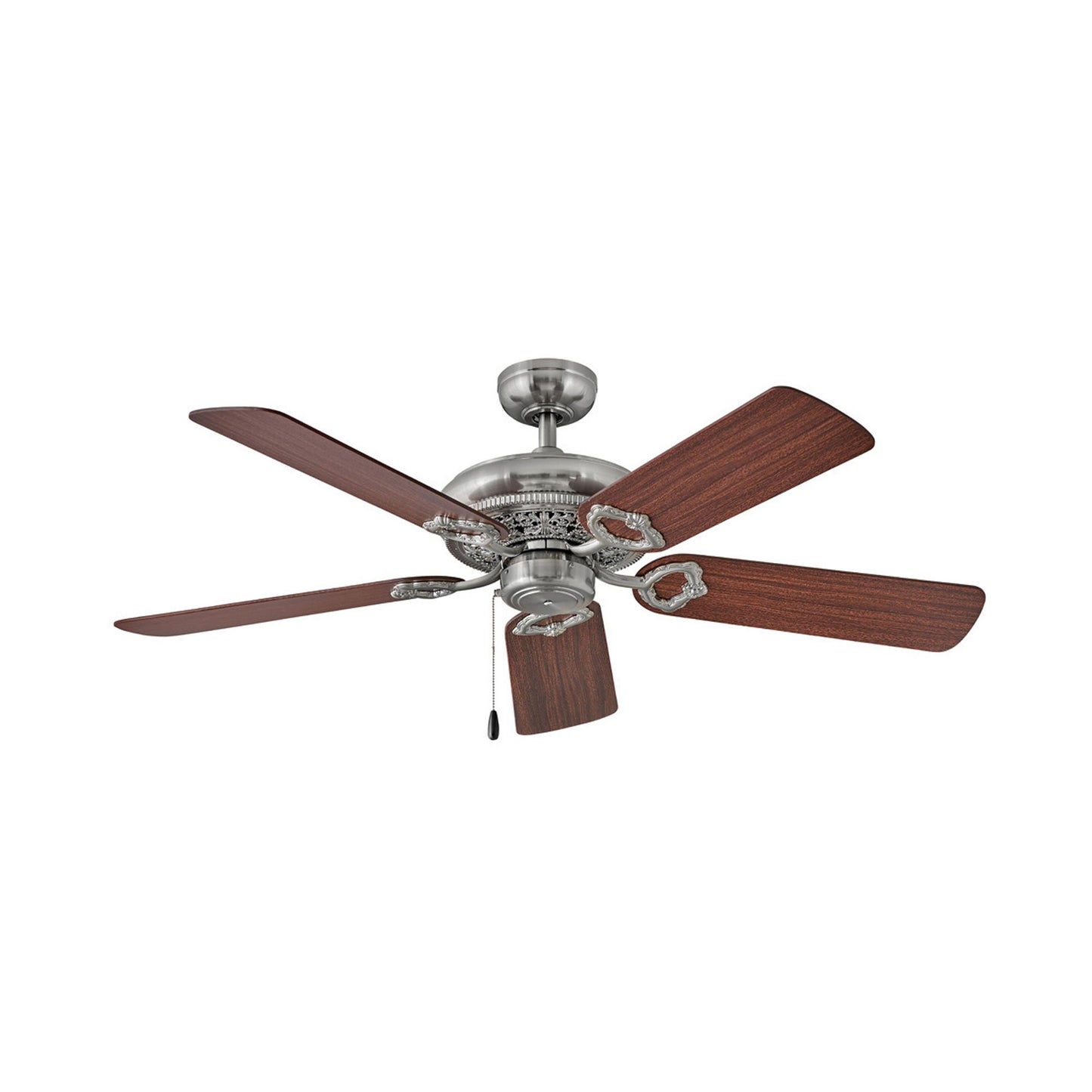 Lafayette Ceiling Fan in Brushed Nickel.