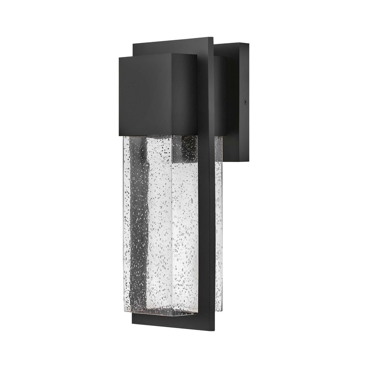 Alex LED Outdoor Wall Light in Black (Medium).