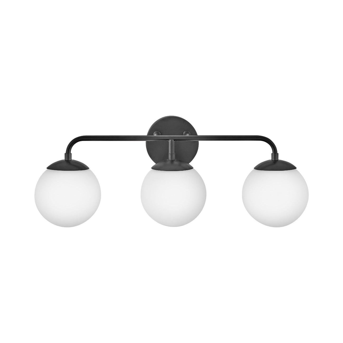 Juniper Vanity Wall Light in Black (3-Light).
