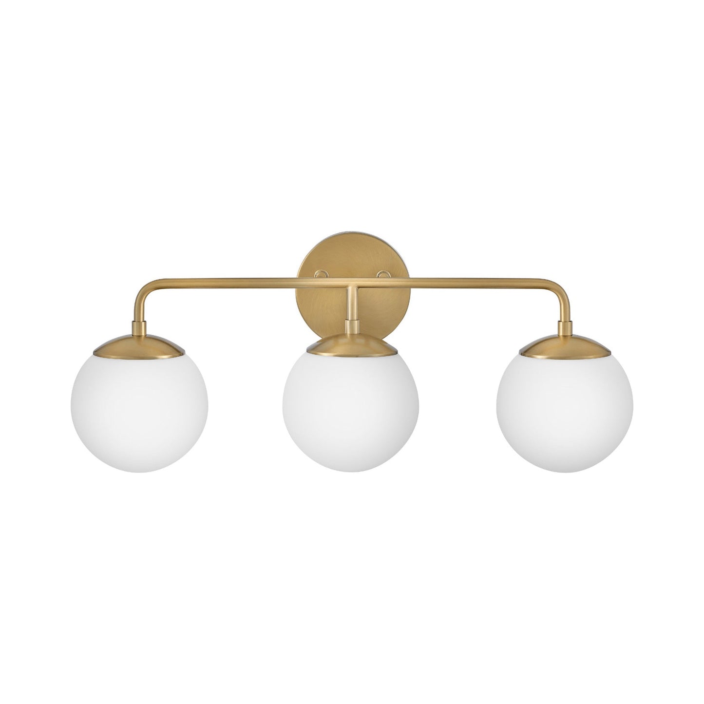 Juniper Vanity Wall Light in Lacquered Brass (3-Light).