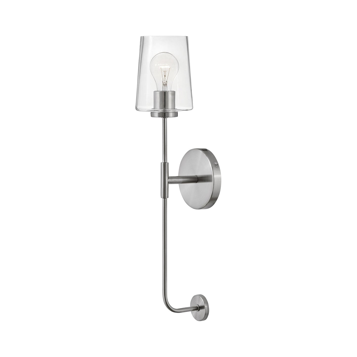 Kline Bath Wall Light in Brushed Nickel (23-Inch).
